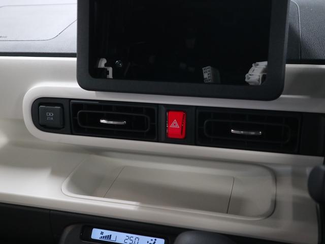 ムーヴキャンバス ストライプスＧターボ　届け出済み未使用車　パノラマモニター　新品ナビ　スマートアシスト　誤発進抑制　アダプティブクルーズ　車線逸脱警報　コーナーセンサー　両側電動スライド　シートヒーター　ホッとカップホルダー　後席置きラクＢＯＸ　ブレーキホールド　ＬＥＤライト（24枚目）