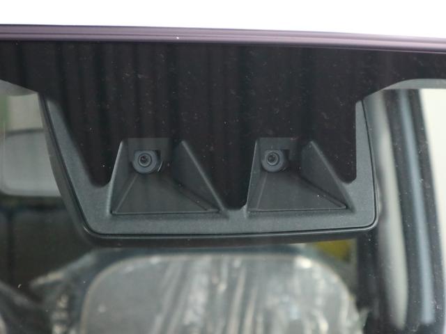 ムーヴキャンバス ストライプスＧターボ　届け出済み未使用車　パノラマモニター　新品ナビ　スマートアシスト　誤発進抑制　アダプティブクルーズ　車線逸脱警報　コーナーセンサー　両側電動スライド　シートヒーター　ホッとカップホルダー　後席置きラクＢＯＸ　ブレーキホールド　ＬＥＤライト（41枚目）