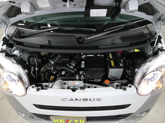 ムーヴキャンバス ストライプスＧターボ　届け出済み未使用車　パノラマモニター　新品ナビ　スマートアシスト　誤発進抑制　アダプティブクルーズ　車線逸脱警報　コーナーセンサー　両側電動スライド　シートヒーター　ホッとカップホルダー　後席置きラクＢＯＸ　ブレーキホールド　ＬＥＤライト（49枚目）