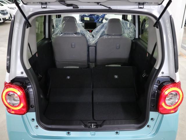 ムーヴキャンバス ストライプスGターボ 届け出済み未使用車 パノラマモニター 新品ナビ スマートアシスト 誤発進抑制 アダプティブクルーズ 車線逸脱警報 コーナーセンサー 両側電動スライド シートヒーター ホッとカップホルダー 後席置きラクBOX ブレーキホールド LEDライト(22枚目)