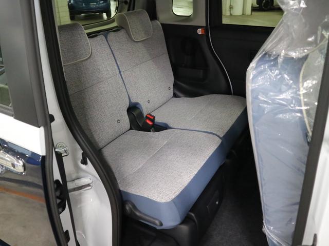 ムーヴキャンバス ストライプスＧターボ　届け出済み未使用車　パノラマモニター　新品ナビ　スマートアシスト　誤発進抑制　アダプティブクルーズ　車線逸脱警報　コーナーセンサー　両側電動スライド　シートヒーター　ホッとカップホルダー　後席置きラクＢＯＸ　ブレーキホールド　ＬＥＤライト（14枚目）