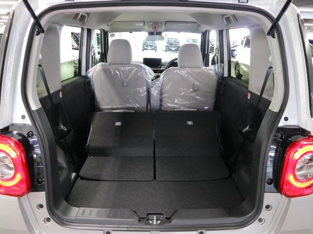 ムーヴキャンバス ストライプスＧターボ　届け出済み未使用車　パノラマモニター　新品ナビ　スマートアシスト　誤発進抑制　アダプティブクルーズ　車線逸脱警報　コーナーセンサー　両側電動スライド　シートヒーター　ホッとカップホルダー　後席置きラクＢＯＸ　ブレーキホールド　ＬＥＤライト（22枚目）