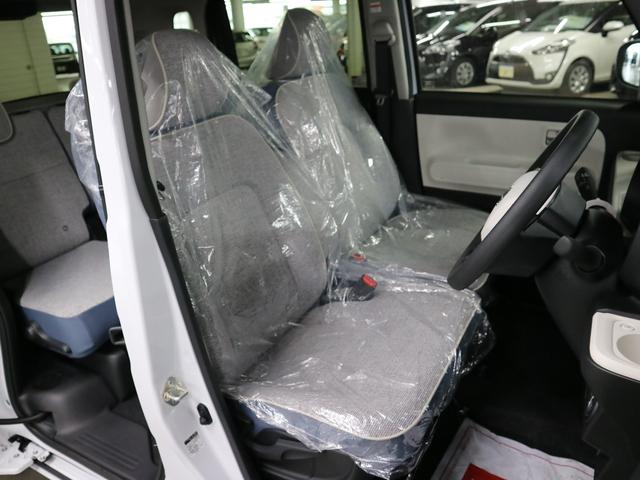 ムーヴキャンバス ストライプスＧターボ　届け出済み未使用車　パノラマモニター　新品ナビ　スマートアシスト　誤発進抑制　アダプティブクルーズ　車線逸脱警報　コーナーセンサー　両側電動スライド　シートヒーター　ホッとカップホルダー　後席置きラクＢＯＸ　ブレーキホールド　ＬＥＤライト（13枚目）