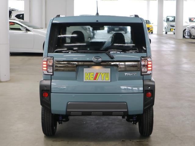 タフト Ｇターボ　ダーククロムベンチャー　届け出済み未使用車　新品ナビ取付　パノラマモニター　スカイフィールトップ　シートヒーター　スマートアシスト　前後誤発進抑制　全車速追従クルコン　レーンキープ　コーナーセンサー　ＵＳＢ端子　アダプティブＬＥＤ　ルーフレール（7枚目）