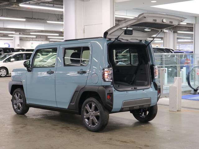 タフト Ｇターボ　ダーククロムベンチャー　届け出済み未使用車　新品ナビ取付　パノラマモニター　スカイフィールトップ　シートヒーター　スマートアシスト　前後誤発進抑制　全車速追従クルコン　レーンキープ　コーナーセンサー　ＵＳＢ端子　アダプティブＬＥＤ　ルーフレール（18枚目）