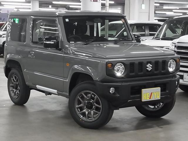 ジムニー XC 4WD ターボ 5MT 届け出済み未使用車 改良モデル デュアルセンサーブレーキサポートII アダプティブクルーズコントロール 車線逸脱抑制 パーキングセンサー シートヒーター LEDヘッドライト ハイビームアシスト 純正16AW スマートキー スペアキー(5枚目)