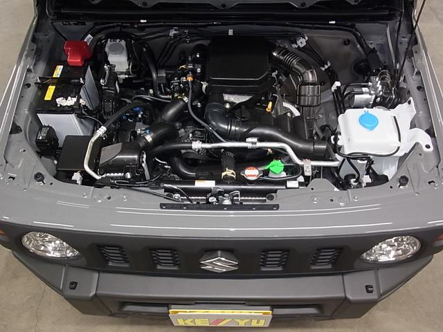 ジムニー XC 4WD ターボ 5MT 届け出済み未使用車 改良モデル デュアルセンサーブレーキサポートII アダプティブクルーズコントロール 車線逸脱抑制 パーキングセンサー シートヒーター LEDヘッドライト ハイビームアシスト 純正16AW スマートキー スペアキー(38枚目)