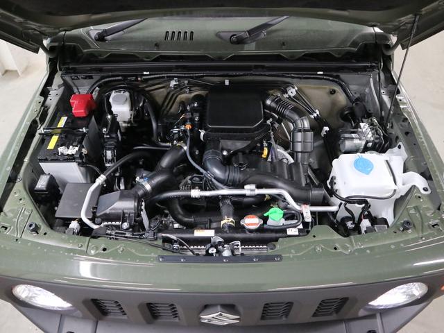 ジムニー ＸＣ　４ＷＤ　ターボ　届け出済み未使用車　改良モデル　デュアルセンサーブレーキサポートＩＩ　全車速追従クルーズコントロール　前後誤発進抑制機能　車線逸脱抑制　パーキングセンサー　シートヒーター　ＬＥＤライト　ハイビームアシスト　純正１６ＡＷ　スマートキー（47枚目）