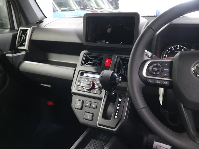 タフト Gターボ ダーククロムベンチャー 届け出済み未使用車 新品ナビ取付 パノラマモニター スカイフィールトップ シートヒーター スマートアシスト 前後誤発進抑制 全車速追従クルコン レーンキープ コーナーセンサー USB端子 アダプティブLED ルーフレール(22枚目)