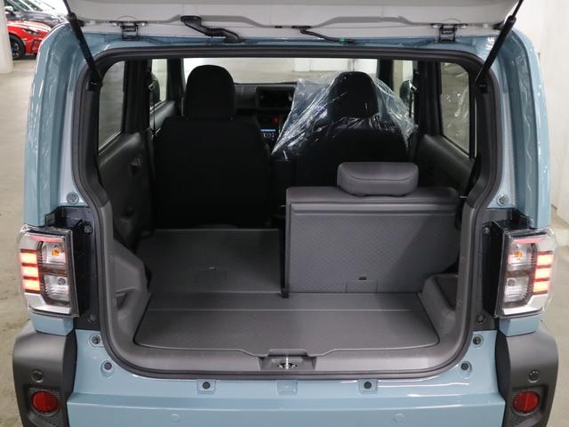 タフト Gターボ ダーククロムベンチャー 届け出済み未使用車 新品ナビ取付 パノラマモニター スカイフィールトップ シートヒーター スマートアシスト 前後誤発進抑制 全車速追従クルコン レーンキープ コーナーセンサー USB端子 アダプティブLED ルーフレール(19枚目)