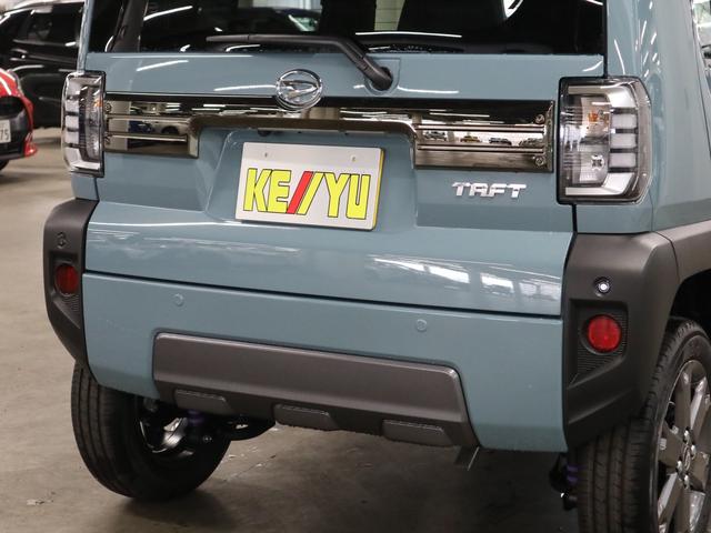 タフト Gターボ ダーククロムベンチャー 届け出済み未使用車 新品ナビ取付 パノラマモニター スカイフィールトップ シートヒーター スマートアシスト 前後誤発進抑制 全車速追従クルコン レーンキープ コーナーセンサー USB端子 アダプティブLED ルーフレール(37枚目)