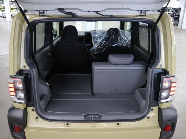 タフト Gターボ ダーククロムベンチャー 4WD 届け出済み未使用車 新品ナビ取付 パノラマモニター スカイフィールトップ シートヒーター スマートアシスト 前後誤発進抑制 全車速追従クルコン レーンキープ コーナーセンサー USB端子 アダプティブLED ルーフレール(19枚目)