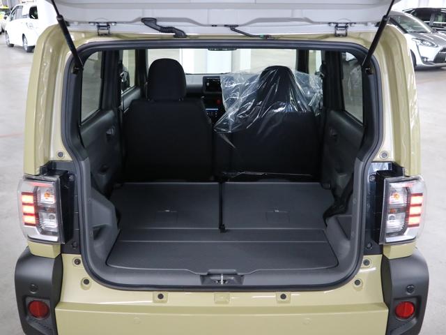 タフト Gターボ ダーククロムベンチャー 4WD 届け出済み未使用車 新品ナビ取付 パノラマモニター スカイフィールトップ シートヒーター スマートアシスト 前後誤発進抑制 全車速追従クルコン レーンキープ コーナーセンサー USB端子 アダプティブLED ルーフレール(20枚目)