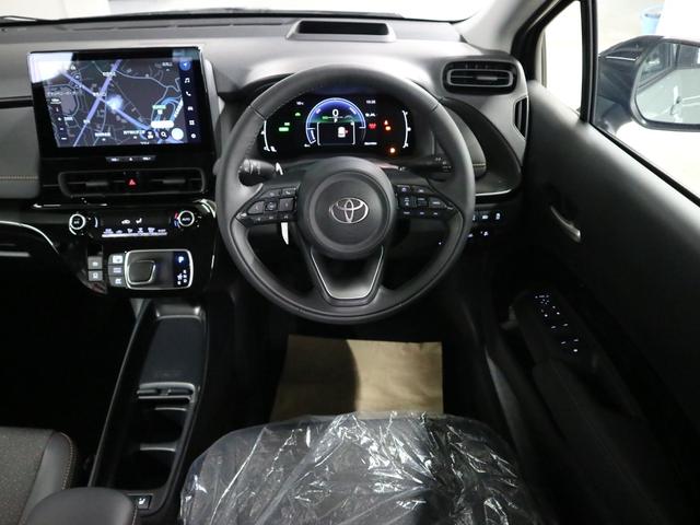 アクア Z 登録済未使用車 トヨタチームメイト パノラミックビュー BSM・PKSB HUD 純正10.5インチDA+ シート・ステアヒーター セーフティセンス ETC2.0 AC1500W電源 LEDランプ オプション16AW(11枚目)