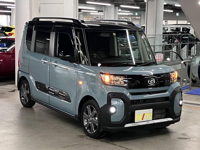 タント ファンクロスターボ スマートクルーズパック 9インチスマホ連携ディスプレイオーディオ/スマートパノラマパーキングパック付 両側パワースライド シートヒーター ETC フルセグTV BTオーディオ HDMI・USB端子 後席テーブル LEDライト(5枚目)