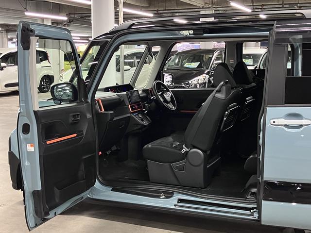 タント ファンクロスターボ スマートクルーズパック 9インチスマホ連携ディスプレイオーディオ/スマートパノラマパーキングパック付 両側パワースライド シートヒーター ETC フルセグTV BTオーディオ HDMI・USB端子 後席テーブル LEDライト(22枚目)