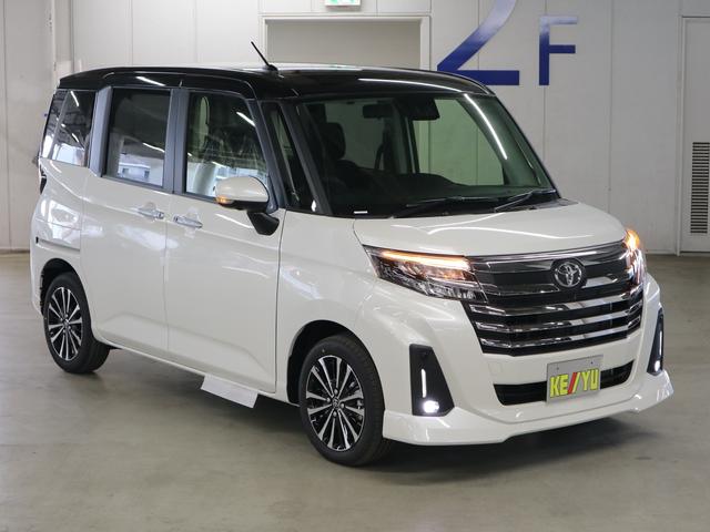 ルーミー カスタムG-T ターボ 登録済未使用車 コンフォートPKG パノラミックビュー 9インチディスプレイオーディオ シートヒーター&後席テーブル&ナノイーX 両側電動スライド BTオーディオ フルセグ 誤発進抑制 車線逸脱警報 コーナーセンサー アダプティブLED(5枚目)