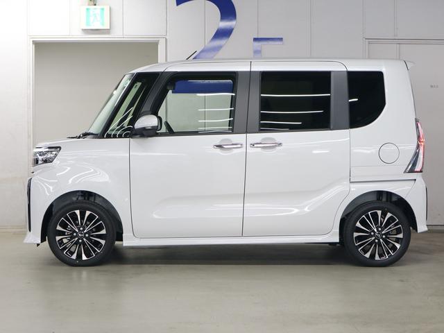 タント カスタムＲＳリミテッド　４ＷＤ　届出済未使用車　新品ナビ取付　パノラマモニター　ＥＴＣ　シートヒーター　両側電動スライド　スマートアシスト　誤発進抑制　全車速追従クルコン　車線逸脱警報　コーナーセンサー　後席テーブル＆サンシェード　アダプティブＬＥＤ　純正アルミ（10枚目）