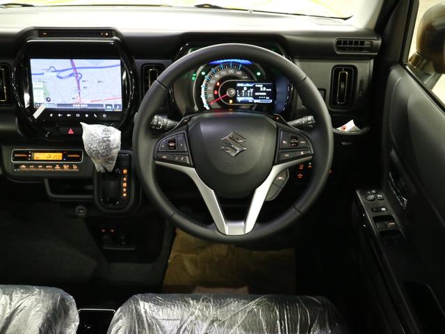 ハスラー ハイブリッドＸターボ　届け出済み未使用車　全方位モニター付メーカー９インチナビ　シートヒーター　デュアルカメラブレーキサポート　追従クルコン　パーキングセンサー　ＢＴオーディオ　フルセグＴＶ　ＵＳＢ　パドルシフト　ＬＥＤライト　純正１５ＡＷ（11枚目）