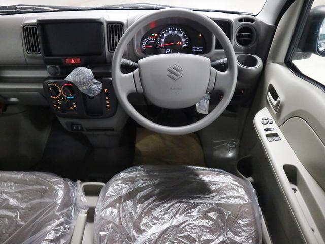 エブリイ ＰＣ　届出済未使用車　デュアルカメラブレーキサポート　誤発進抑制機能　車線逸脱警報　リヤパーキングセンサー　シートヒーター　両側スライドドア　オーバーヘッドシェルフ　ＵＳＢ端子　電動格納ドアミラー　パワーウインドウ　ＬＥＤヘッドランプ　ハイビームアシスト（11枚目）