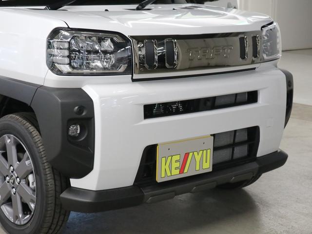 タフト Gターボ ダーククロムベンチャー 届け出済み未使用車 新品ナビ取付 パノラマモニター スカイフィールトップ シートヒーター スマートアシスト 前後誤発進抑制 全車速追従クルコン レーンキープ コーナーセンサー USB端子 アダプティブLED ルーフレール(38枚目)