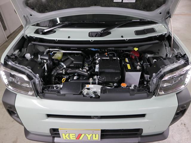 タフト Gターボ ダーククロムベンチャー 届け出済み未使用車 新品ナビ取付 パノラマモニター スカイフィールトップ シートヒーター スマートアシスト 前後誤発進抑制 全車速追従クルコン レーンキープ コーナーセンサー USB端子 アダプティブLED ルーフレール(45枚目)