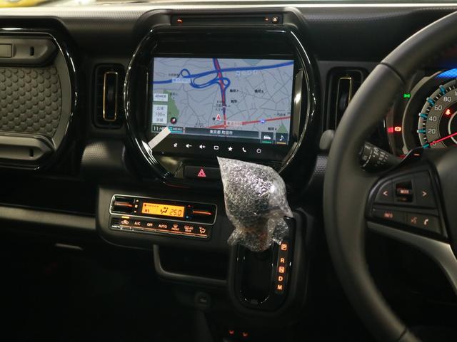 ハスラー ハイブリッドＸターボ　届け出済み未使用車　全方位モニター付メーカー９インチナビ　シートヒーター　デュアルカメラブレーキサポート　追従クルコン　パーキングセンサー　ＢＴオーディオ　フルセグＴＶ　ＵＳＢ　パドルシフト　ＬＥＤライト　純正１５ＡＷ（9枚目）