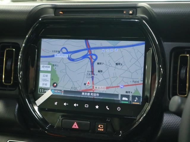 ハスラー ハイブリッドＸターボ　届け出済み未使用車　全方位モニター付メーカー９インチナビ　シートヒーター　デュアルカメラブレーキサポート　追従クルコン　パーキングセンサー　ＢＴオーディオ　フルセグＴＶ　ＵＳＢ　パドルシフト　ＬＥＤライト　純正１５ＡＷ（10枚目）