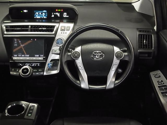 プリウスアルファ Ｇ　ワンオーナー　純正８インチナビ　バックカメラ　Ｂｌｕｅｔｏｏｔｈオーディオ　フルセグＴＶ　ＣＤ・ＤＶＤ再生　ＥＴＣ　クルーズコントロール　電動ハーフレザーシート　ＬＥＤヘッドランプ　純正１６インチＡＷ　スマートキー（11枚目）