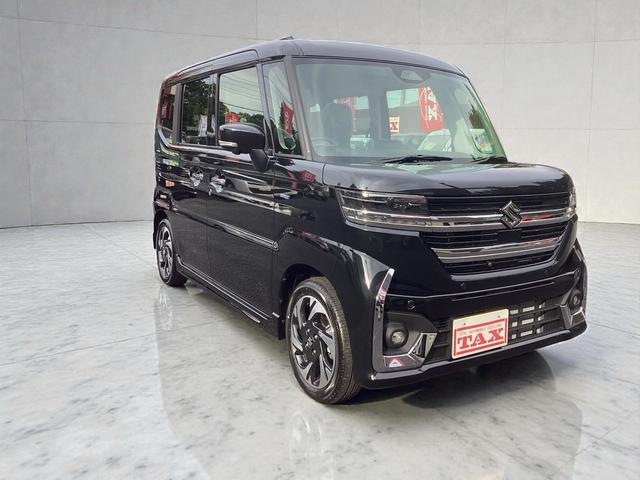 スペーシアカスタム ハイブリッドXSターボ 届出済み未使用車 全方位モニター付きメモリーナビゲーション メーカー保証継承(9枚目)