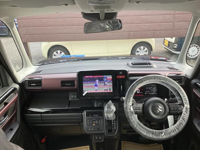 スペーシアカスタム ハイブリッドXSターボ 届出済み未使用車 全方位モニター付きメモリーナビゲーション メーカー保証継承(25枚目)