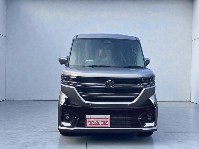 スペーシアカスタム ハイブリッドXSターボ 届出済み未使用車 全方位モニター付きメモリーナビゲーション メーカー保証継承(5枚目)