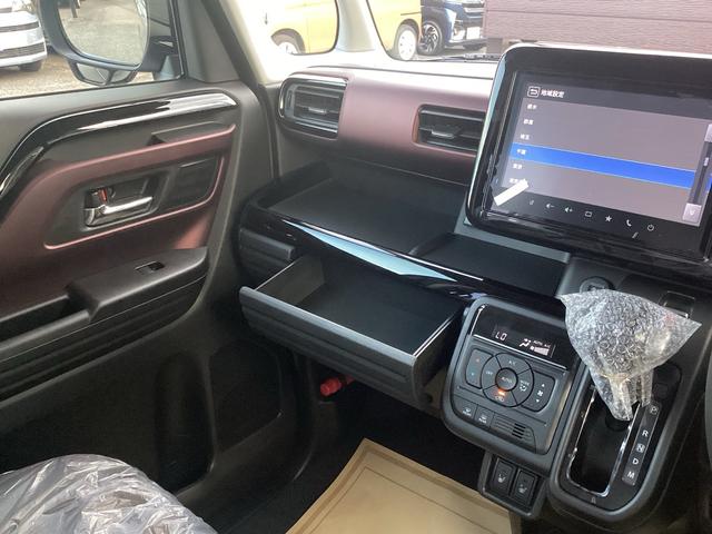 スペーシアカスタム ハイブリッドXSターボ 届出済み未使用車 全方位モニター付きメモリーナビゲーション メーカー保証継承(32枚目)