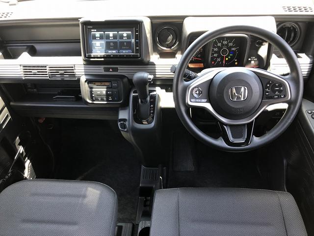 Ｎ－ＶＡＮ＋スタイル ファン・ホンダセンシング　ＦＡＦリフトアップサス　外部電源キット　ＳＤナビ　Ｂｌｕｅｔｏｏｔｈ接続　ドラレコ　ルーフコンソール　１４インチＡＷ　ＵＳＢ充電　ＣＭＢＳ　ＬＫＡＳ　ＡＣＣ　オートハイビーム　標識検知　先行車発進告知（3枚目）