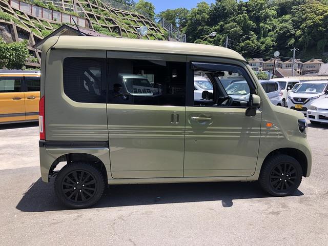 Ｎ－ＶＡＮ＋スタイル ファン・ホンダセンシング　ＦＡＦリフトアップサス　外部電源キット　ＳＤナビ　Ｂｌｕｅｔｏｏｔｈ接続　ドラレコ　ルーフコンソール　１４インチＡＷ　ＵＳＢ充電　ＣＭＢＳ　ＬＫＡＳ　ＡＣＣ　オートハイビーム　標識検知　先行車発進告知（6枚目）