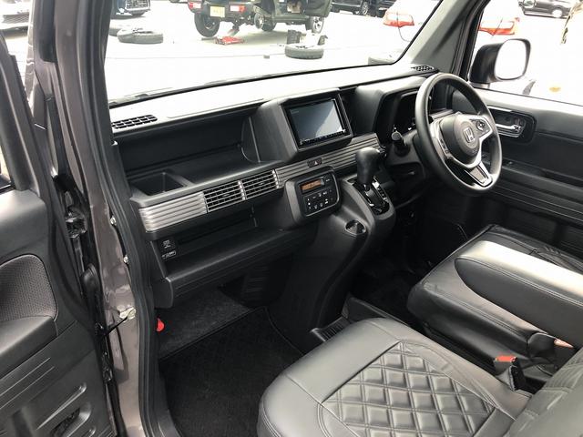 Ｎ－ＶＡＮ＋スタイル ファン　ホンダセンシング　ＳＤナビ　ＢＴ接続　Ｂカメラ　黒革調シートカバー　ＬＥＤオートライト＆フォグ　ＵＳＢ充電　ＥＴＣ　アームレスト　ステアスイッチ　ＣＭＢＳ　ＬＫＡＳ　　ＡＣＣ　先行車発進お知らせ　禁煙（22枚目）