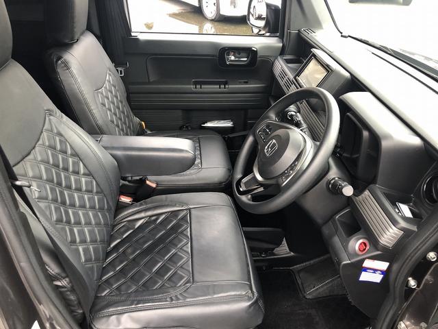 Ｎ－ＶＡＮ＋スタイル ファン　ホンダセンシング　ＳＤナビ　ＢＴ接続　Ｂカメラ　黒革調シートカバー　ＬＥＤオートライト＆フォグ　ＵＳＢ充電　ＥＴＣ　アームレスト　ステアスイッチ　ＣＭＢＳ　ＬＫＡＳ　　ＡＣＣ　先行車発進お知らせ　禁煙（62枚目）