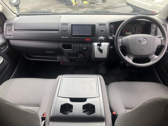 ハイエースバン ロングDX GLパッケージ 5ドア 5型 6人乗り 6速AT メモリナビ フルセグTV DVD再生 Bluetooth接続 バックカメラ ETC2.0 ドラレコ LEDヘッドライト キーレススタート 両側スライドドア 電格ミラー(3枚目)