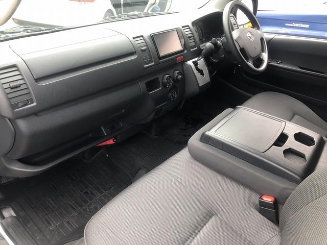 ハイエースバン ロングDX GLパッケージ 5ドア 5型 6人乗り 6速AT メモリナビ フルセグTV DVD再生 Bluetooth接続 バックカメラ ETC2.0 ドラレコ LEDヘッドライト キーレススタート 両側スライドドア 電格ミラー(24枚目)