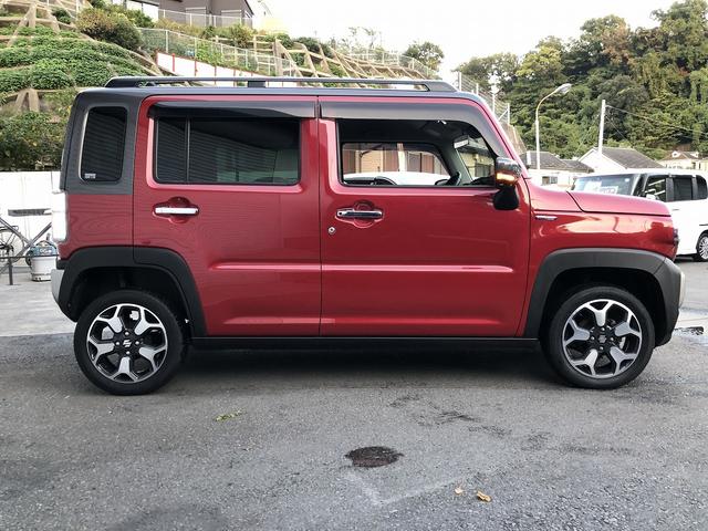 ハスラー Ｊスタイル　２トーン　セーフティサポート　９インチナビ　ＢＴ・ＵＳＢ・カープレイ接続　全方位モニタ　ルーフレール　Ｗシートヒーター　ＬＥＤオートライト＆フォグ　Ｐセンサー　標識認識　先行車発進お知らせ　誤発進抑制（6枚目）