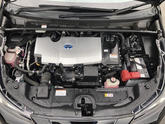 プリウス Ａプレミアム　後期　セーフティセンス　サンルーフ　メーカーナビ　Ｂｌｕｅｔｏｏｔｈ接続　バックカメラ　本革シート　温冷シート　インテリアパネル　駐車支援　ＢＳＭ　ＲＣＴＡ　Ｐソナー　ＡＣ１００Ｖ電源　ＥＴＣ２．０（11枚目）