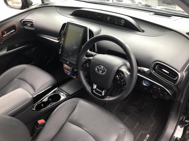 プリウス Ａプレミアム　後期　セーフティセンス　サンルーフ　メーカーナビ　Ｂｌｕｅｔｏｏｔｈ接続　バックカメラ　本革シート　温冷シート　インテリアパネル　駐車支援　ＢＳＭ　ＲＣＴＡ　Ｐソナー　ＡＣ１００Ｖ電源　ＥＴＣ２．０（21枚目）