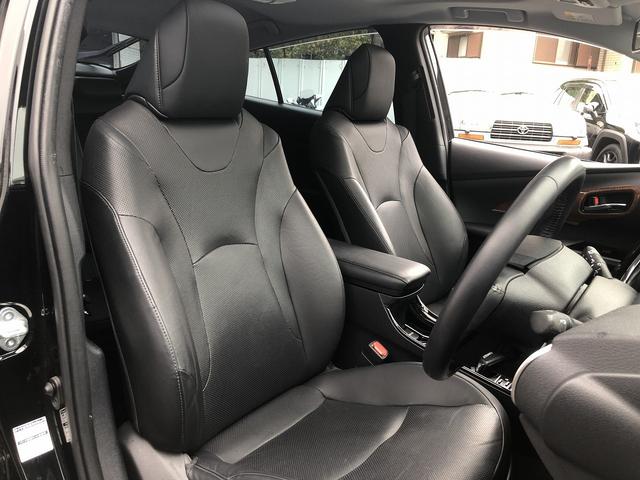 プリウス Ａプレミアム　後期　セーフティセンス　サンルーフ　メーカーナビ　Ｂｌｕｅｔｏｏｔｈ接続　バックカメラ　本革シート　温冷シート　インテリアパネル　駐車支援　ＢＳＭ　ＲＣＴＡ　Ｐソナー　ＡＣ１００Ｖ電源　ＥＴＣ２．０（22枚目）