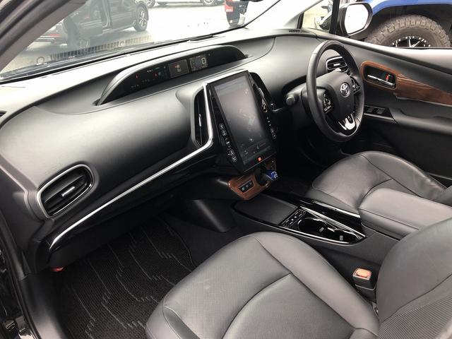 プリウス Ａプレミアム　後期　セーフティセンス　サンルーフ　メーカーナビ　Ｂｌｕｅｔｏｏｔｈ接続　バックカメラ　本革シート　温冷シート　インテリアパネル　駐車支援　ＢＳＭ　ＲＣＴＡ　Ｐソナー　ＡＣ１００Ｖ電源　ＥＴＣ２．０（24枚目）