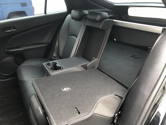 プリウス Ａプレミアム　後期　セーフティセンス　サンルーフ　メーカーナビ　Ｂｌｕｅｔｏｏｔｈ接続　バックカメラ　本革シート　温冷シート　インテリアパネル　駐車支援　ＢＳＭ　ＲＣＴＡ　Ｐソナー　ＡＣ１００Ｖ電源　ＥＴＣ２．０（75枚目）