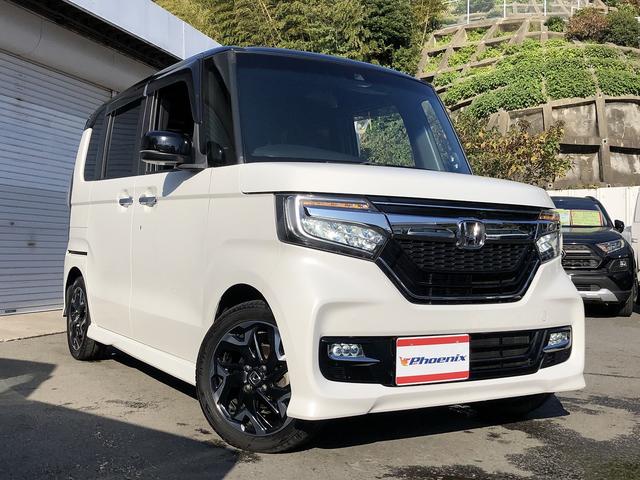 N-BOXカスタム G・Lターボホンダセンシング メモリナビ フルセグTV Bluetooth接続 バックカメラ ETC パドルシフト Wパワスラ ステアスイッチ ハーフレザー LEDオートライト&フォグ ロールシェード CMBS LKAS ACC(5枚目)