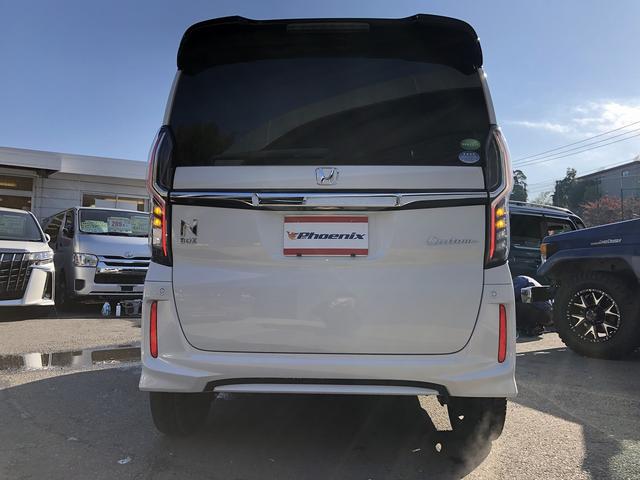N-BOXカスタム G・Lターボホンダセンシング メモリナビ フルセグTV Bluetooth接続 バックカメラ ETC パドルシフト Wパワスラ ステアスイッチ ハーフレザー LEDオートライト&フォグ ロールシェード CMBS LKAS ACC(8枚目)