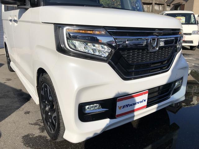 N-BOXカスタム G・Lターボホンダセンシング メモリナビ フルセグTV Bluetooth接続 バックカメラ ETC パドルシフト Wパワスラ ステアスイッチ ハーフレザー LEDオートライト&フォグ ロールシェード CMBS LKAS ACC(15枚目)