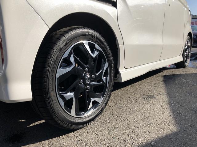 N-BOXカスタム G・Lターボホンダセンシング メモリナビ フルセグTV Bluetooth接続 バックカメラ ETC パドルシフト Wパワスラ ステアスイッチ ハーフレザー LEDオートライト&フォグ ロールシェード CMBS LKAS ACC(19枚目)