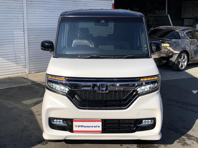 N-BOXカスタム G・Lターボホンダセンシング メモリナビ フルセグTV Bluetooth接続 バックカメラ ETC パドルシフト Wパワスラ ステアスイッチ ハーフレザー LEDオートライト&フォグ ロールシェード CMBS LKAS ACC(46枚目)